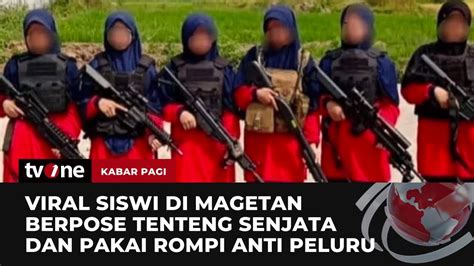 Viral Santriwati Berpose Tenteng Senjata Pakai Rompi Anti Peluru