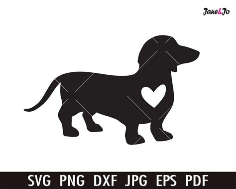 I Love Dachshunds Svg Daschund Heart Svg Dog Svg Animal Svg Etsy