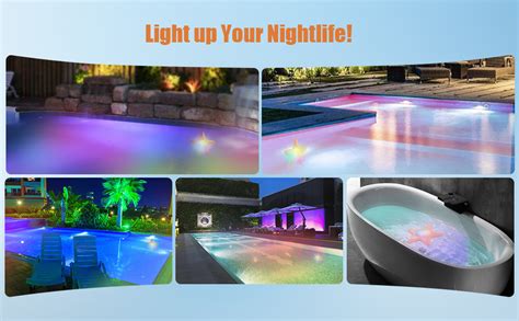 Pool Lights Underwater 10W 12V RGB Starfish LED Pool Lights Above