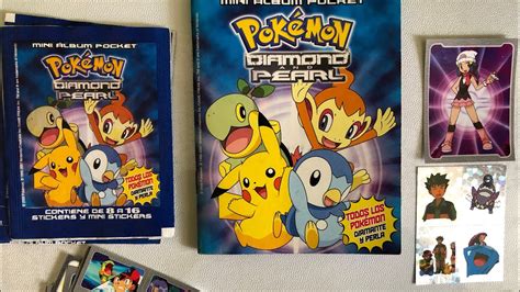 ALBUM POKÉMON DIAMANTÉ Y PERLA PRIMERA PARTE UNBOXING YouTube