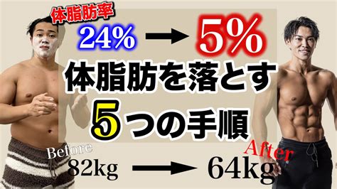 【ダイエット】筋肉を残して体脂肪をがっつり落とすためにやった5つの手順 ダイエット動画まとめ