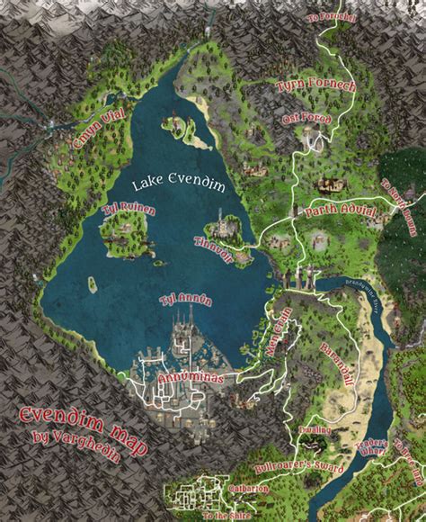 File Evendim By Varghedin Annotated Map Png Lotro Wiki