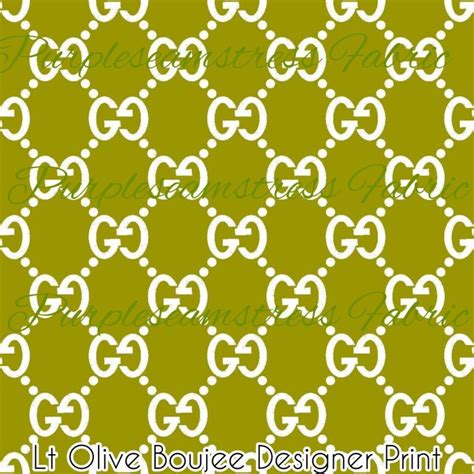 Light Olive Boujee Designer Print Purpleseamstress Fabric