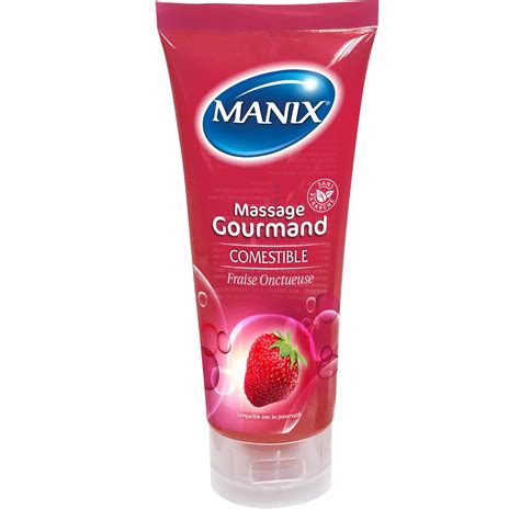 Livraison Domicile Manix Gel De Massage Comestible La Fraise Ml