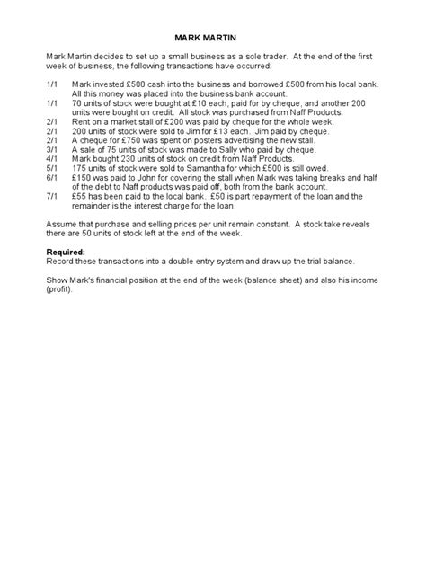Lecture 3 Exercises Pdf Debits And Credits Banks