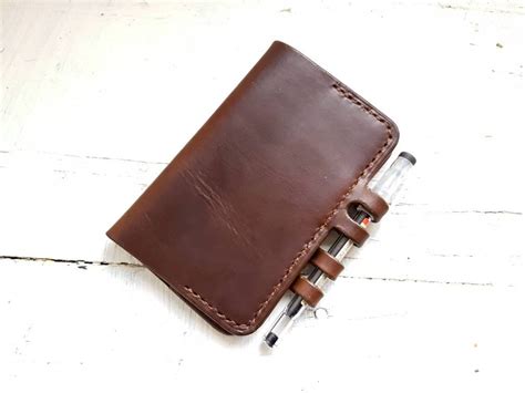 Horween leather moleskine cover, cahier moleskine cover, pocket ...