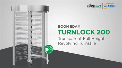 Boon Edam Turnlock Full Height Turnstile Youtube