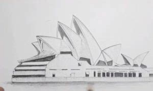 How To Draw Sydney Opera House Step By Step Easy Drawing Sydney Opera