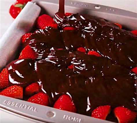 Chocolate Covered Strawberry Brownies