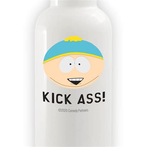 South Park Cartman Kick Ass 20 Oz Screw Top Water Bottle With Straw South Park Shop