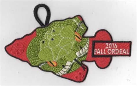 Fall Ordeal Tutelo Lodge Oa Patch Blue Ridge Mountains Council