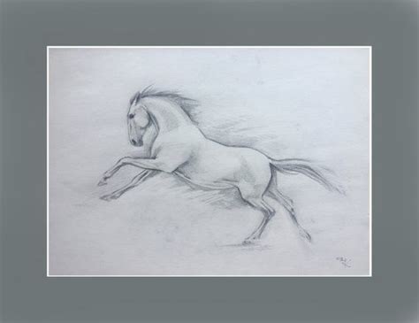 Original Pencil Sketch Horse Drawing Pencil Drawing Gift for | Etsy | Sketches, Equine art ...