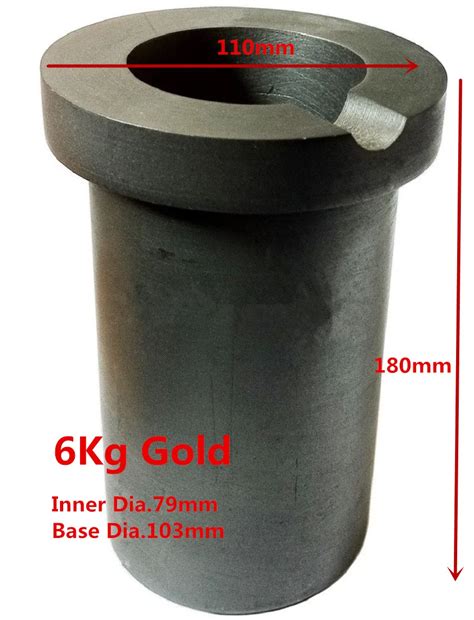 Kg Gold Melting Graphite Crucible Induction Heating Crucible For