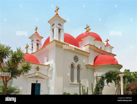 Greek Orthodox Monastery Of The Twelve Apostles In Capernaum Located On