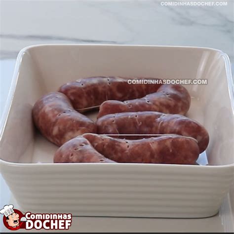 Linguiça De Forno Com Batatas Comidinhas Do Chef