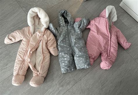 3x Baby Schneeanzug Overall Gr 62 74 Kaufen Auf Ricardo