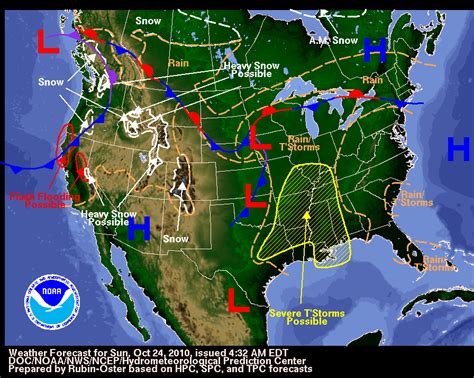 Your Hometown Weather: October 24, 2010: Thunderstorm chances - windy ...