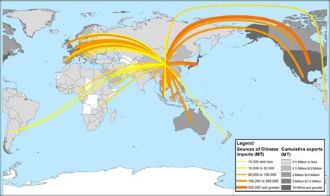 Sources Of Plastic Waste Imports Into China In 2016 And Cumulative