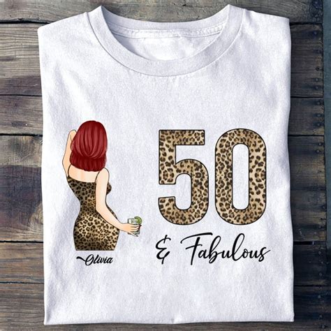 Personalized 50th Birthday T Shirt Custom 50th Birthday Shirt Turning 50 Shirt Ts For