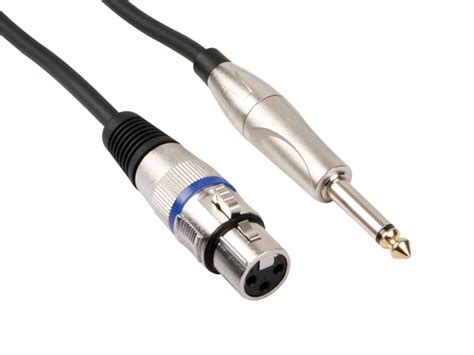 CABLE XLR PROFESIONAL XLR HEMBRA A JACK MONO MACHO 6 35mm 3m DJMania