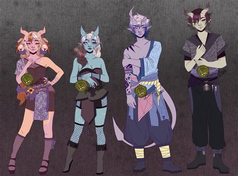 Open Tiefling Variants Flat Price By Lemon Disco On Deviantart