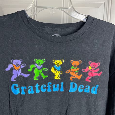 Grateful Dead Black Dancing Bear Shirt Size Xl Mercari