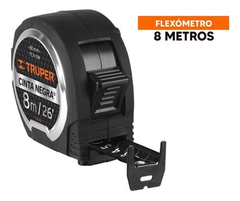 Flex Metro Cinta Negra M Cinta Mm Truper Mercadolibre