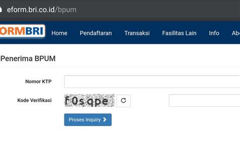 Cara Login Eform Bri Go Id Bpum BRI Banpres BPUM Rp2 4 Juta Cek Dan