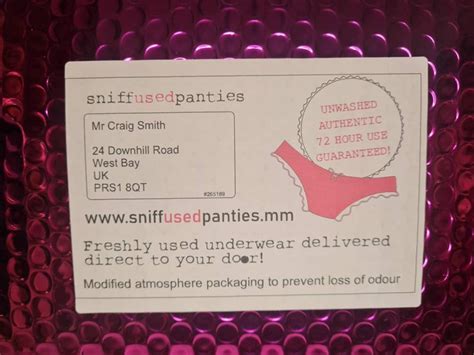 Pantie Sniff Prank Sent Direct To Victims Door Panty Knicker Etsy