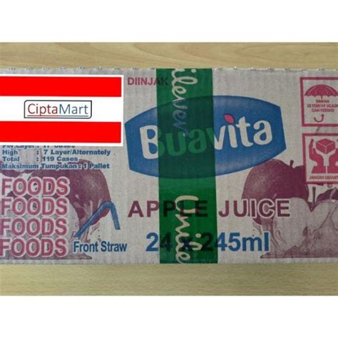 Jual Buavita Jus Apel 24 X 245 Ml 1 Dus Shopee Indonesia