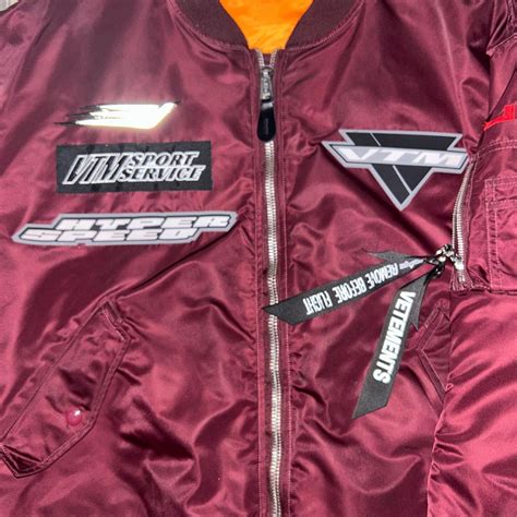 Vetements Racer Jacket Maroon Colorway Size S Fits Depop