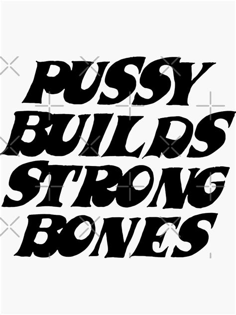 Mens Funny Pussy Provocative Riot Punk Rock Gifts Music Fans Sticker