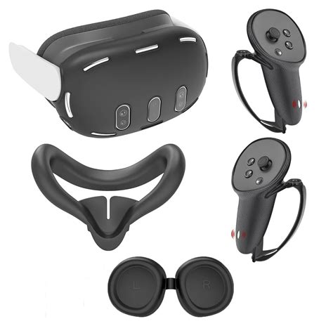 Silicone Protective Case Set VR Acess Rios Para Meta Quest 3 Headet