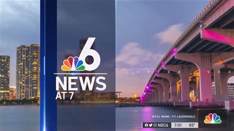 Wtvj Nbc 6 News At 7pm Open 10 12 2022 Youtube