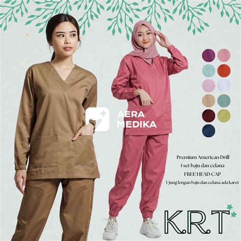 Jual KRT SET Baju Jaga Perawat Baju Dokter Baju OK Seragam