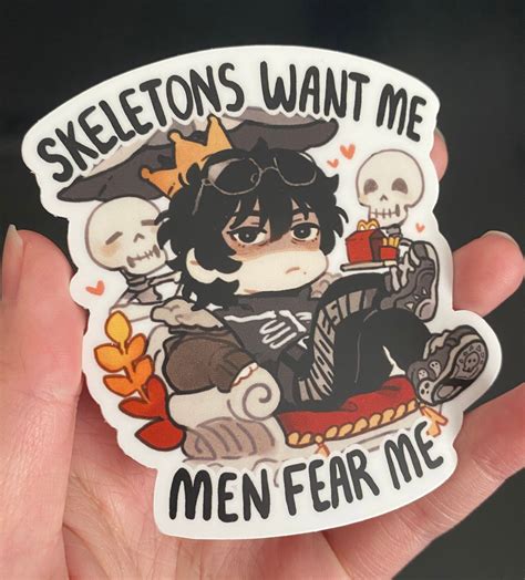 Percy Jackson Nico Di Angelo Skeleton Sticker Etsy