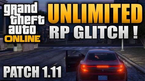 GTA 5 ONLINE UNLIMITED RP GLITCH AFTER PATCH 1 11 YouTube