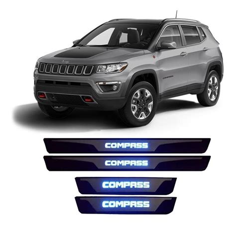 Soleira Led Jeep Compass Protetor Inox Mercado Livre