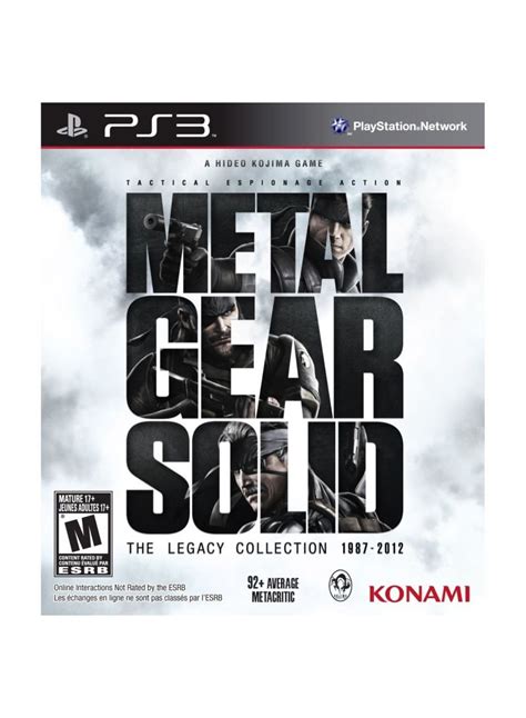 Metal Gear Solid The Legacy Collection Import Ps K B Billigt Her