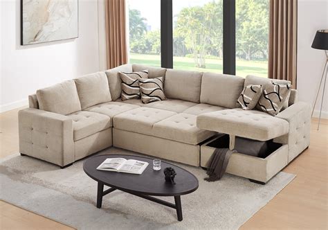 Amazon Merax Upholstered U Shaped Large Sectional Sofa With Thick