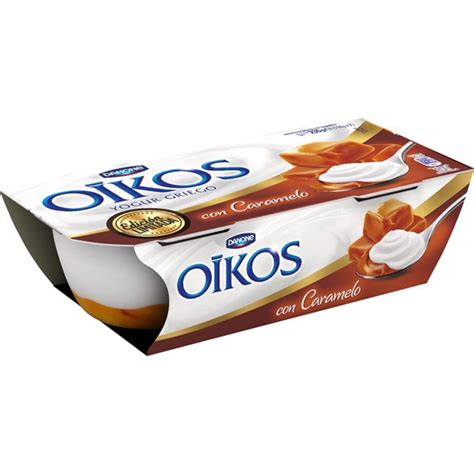 DANONE OIKOS Yogur Griego Con Caramelo Pack 2 Unidades 115 G Tu