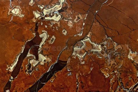 The Polished Red Marble Texture The Finishing Stone Stock Photo