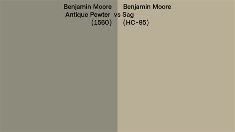 Benjamin Moore Antique Pewter Vs Sag Side By Side Comparison