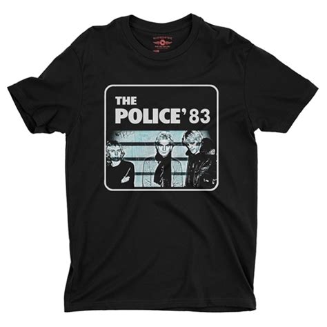 The Police 83 Band T Shirt The Police Band Tee Bluescentric