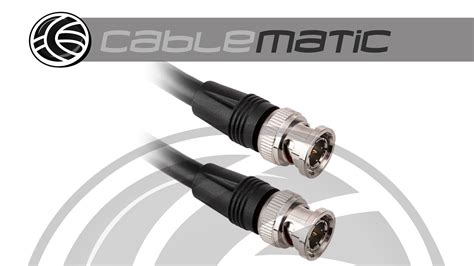 Cable Coaxial BNC 12G HD SDI Macho A Macho De Alta Calidad