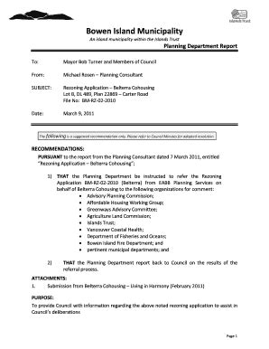 Fillable Online Bowenisland Civicweb Report To Council Introduction