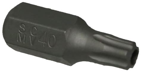 T40 5pt Tamper Torx Plus Impact Bit 10mm Hex X 30mm Long