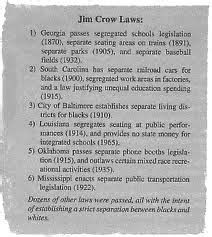 jim crow laws