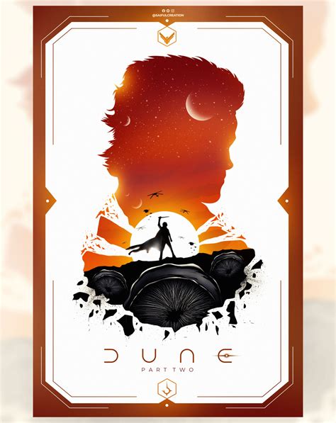 Dune Part Two Movie Poster Poster By Saifulcreation