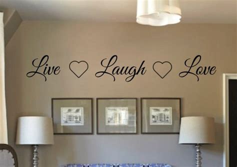 Live Laugh Love Vinyl Wall Decal Living Room Vinyl Wall Decal Home